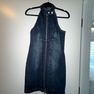 Forever 21 Dark Blue Denim Mini Dress